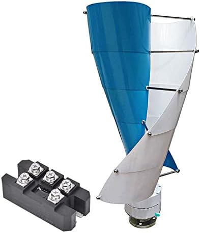 12000W Low Noise Vertical Wind Turbine Generator Kit - 110V/220V Portable Helix Design with Charge Controller & Rectifier for Efficient Renewable Energy Production