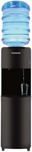 Frigidaire EFWC498 - Top Loading Cooler Dispenser -Hot & Cold Water - Child Safety Lock - Innovative Slim & Sleek Design, Holds 3 or 5 Gallon Bottles - Black