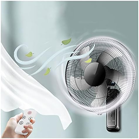 Wall Fan,16 Inch/18 Inch,3 Speed Settings Quiet Operation Wall Mounted Fan,Adjustable Angle,Timer & Remote Control Air Cool Fan for Living Room Motorhome Bedroom