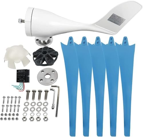 48V 5000W Wind Turbine Generator Kit – 5-Blade Windmill with Advanced Wind Controller for Eco-Friendly Energy Production and Off-Grid Power Solutions