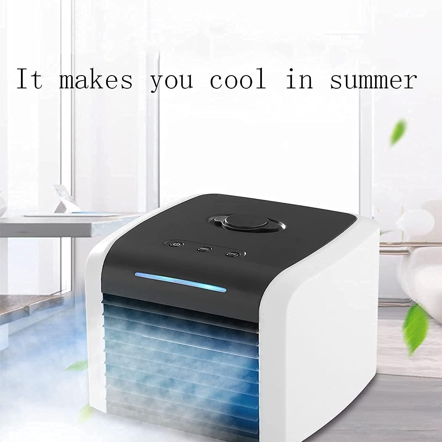 Personal Air Cooler, Small Desktop Cooling Fan, Personal Table Air Conditioner Fan for Home, Bedroom Room, Office, Dorm, Car, Camping