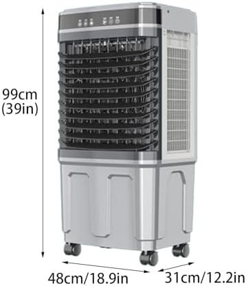 Evaporative Air Conditioner, 3 Speeds Personal Air Conditioner with 12H Timer, Portable Air Cooler for Room Bedroom Camping