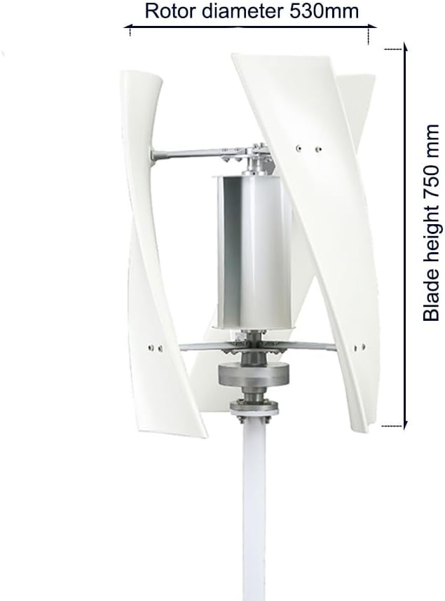 220v,HYZHANHONG 220V 8000W Vertical Wind Power Turbine Generator,12V 24V 48V 3 Blades Energy Generator Wind Power Kit W/Controller for Outdoor Power Generation in Courtyards