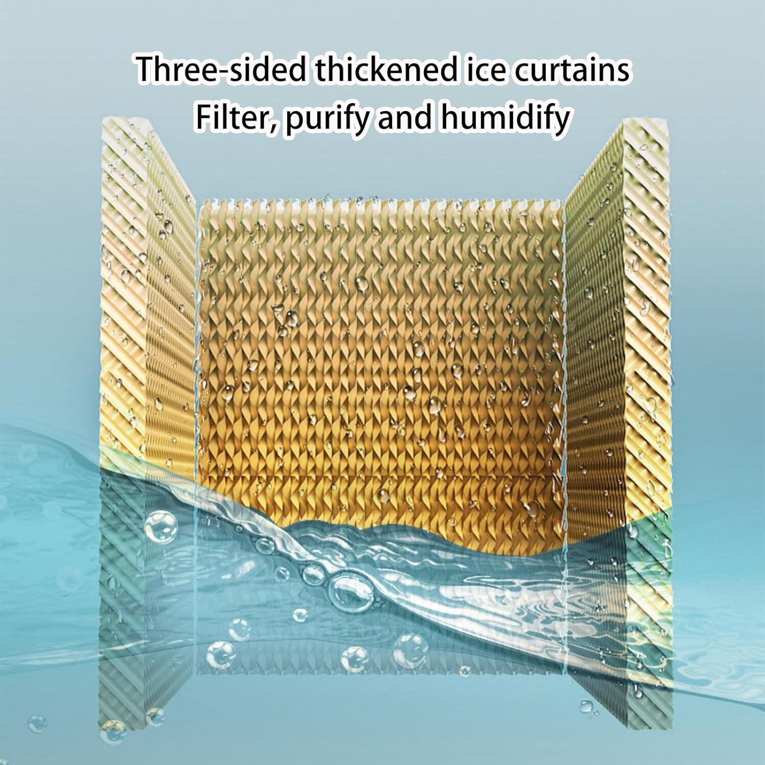 Evaporative Air Cooler, Water Tank, Swamp Cooler, Outdoor Use, for Commercial, Industrial, Garage, Portable Air Conditioner