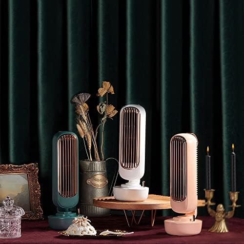 Mini Air Conditioner, Portable Evaporative Air Cooler, 6H Timer, 3 Speeds, Multi-Function Humidifier Purifier for Bedroom Office (Color : Green)