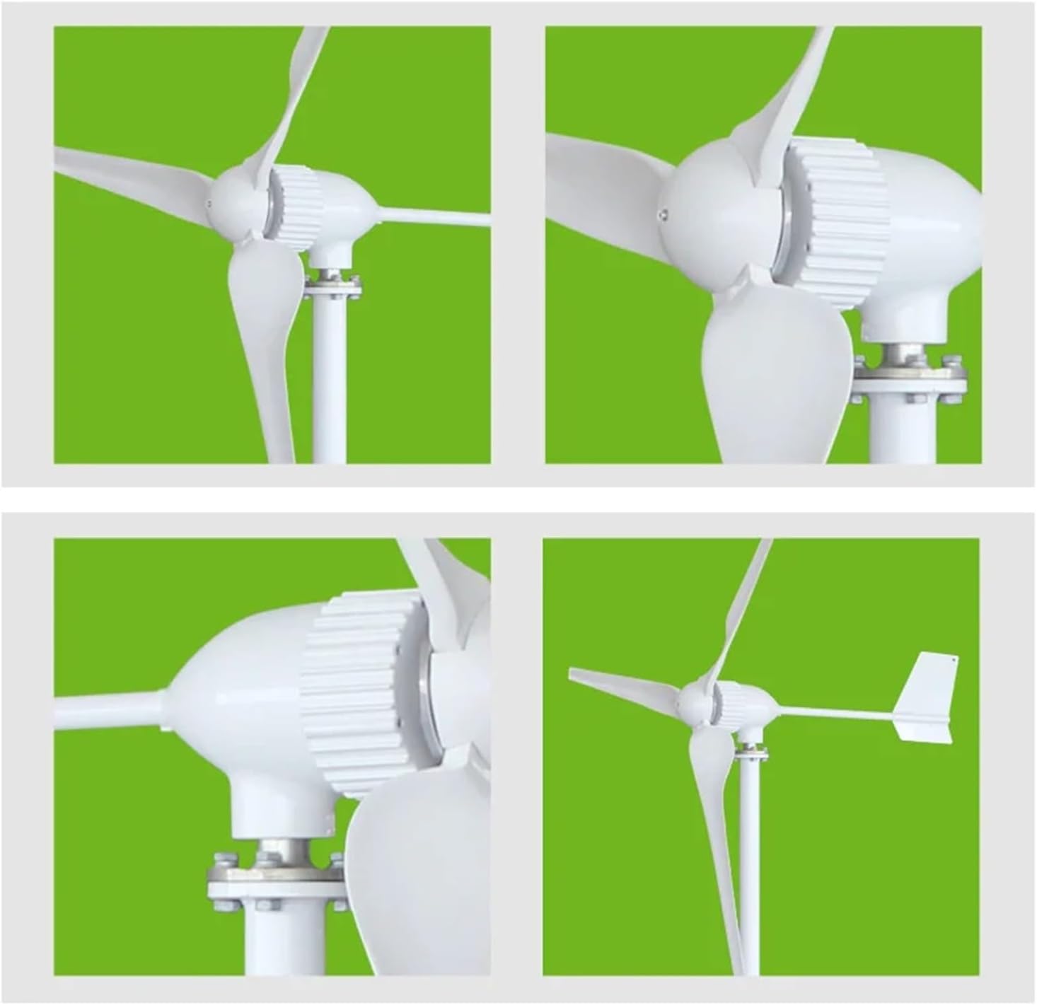 Wind Turbines, 1000W Wind Generator 3 Blades 24V Wind Turbine Power for Home Use Monitoring and City Lamp Inside Permanent Magnent Generator