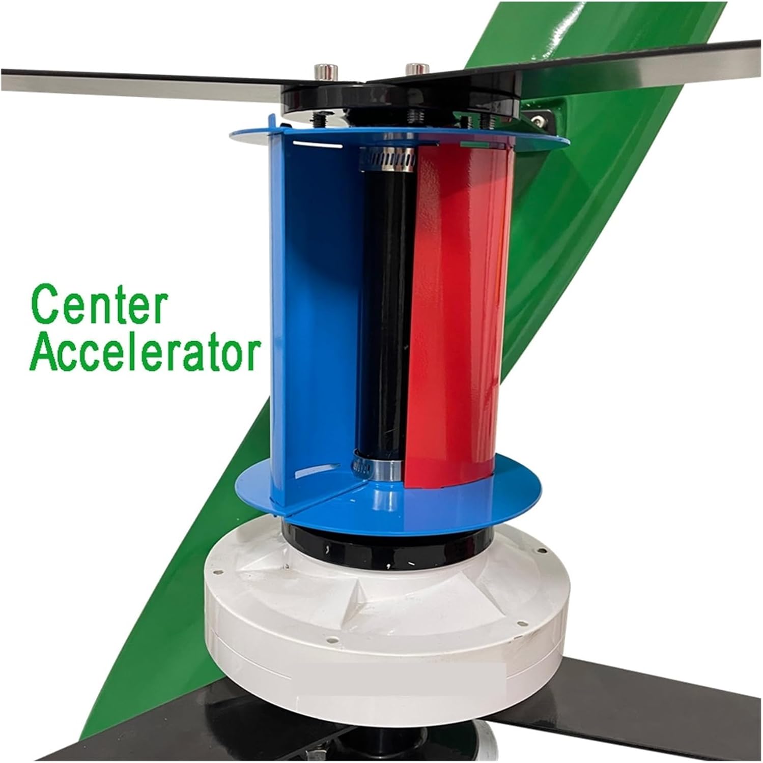 Wind Turbines, 5KW Wind Power Turbine Small Electric Generator for Home 5000W 12V 24V 48V Free Energy Windmill Low Wind Speed Starting Wind Turbines(White-Acc,12V)