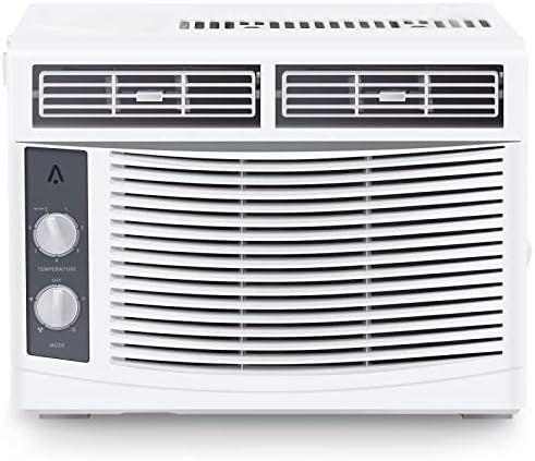 5,000 BTU Window Air Conditioner, AC Units Cools Up to 150 Sq.Ft., Quiet Operation, With 7-Speed Temperature Sdjustment, 2 Fan & Cooling Speeds, White