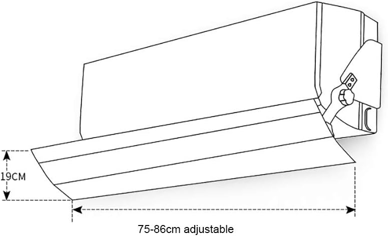 Retractable Air Conditioner Deflector, Prevent The Air From Blowing Straight, Universal Cabinet Air Outlet Wind Shield Plate, Cold Air Baffle