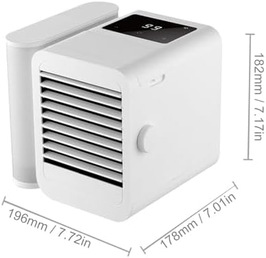 Marhynchus USB Personal Air Cooler Portable Air Conditioner Cooling Fan with 1000ml Adjustable Wind Speed 1-99 Levels for Room Home Office Garage