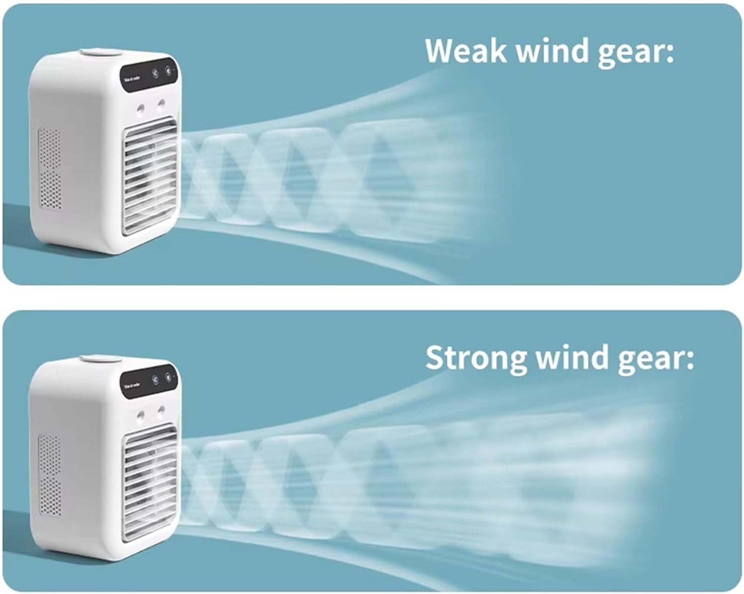 Portable Air Conditioner, Desktop Air Cooler Personal Portable Fan Air Cooler,Desktop Fan for Home Outdoors