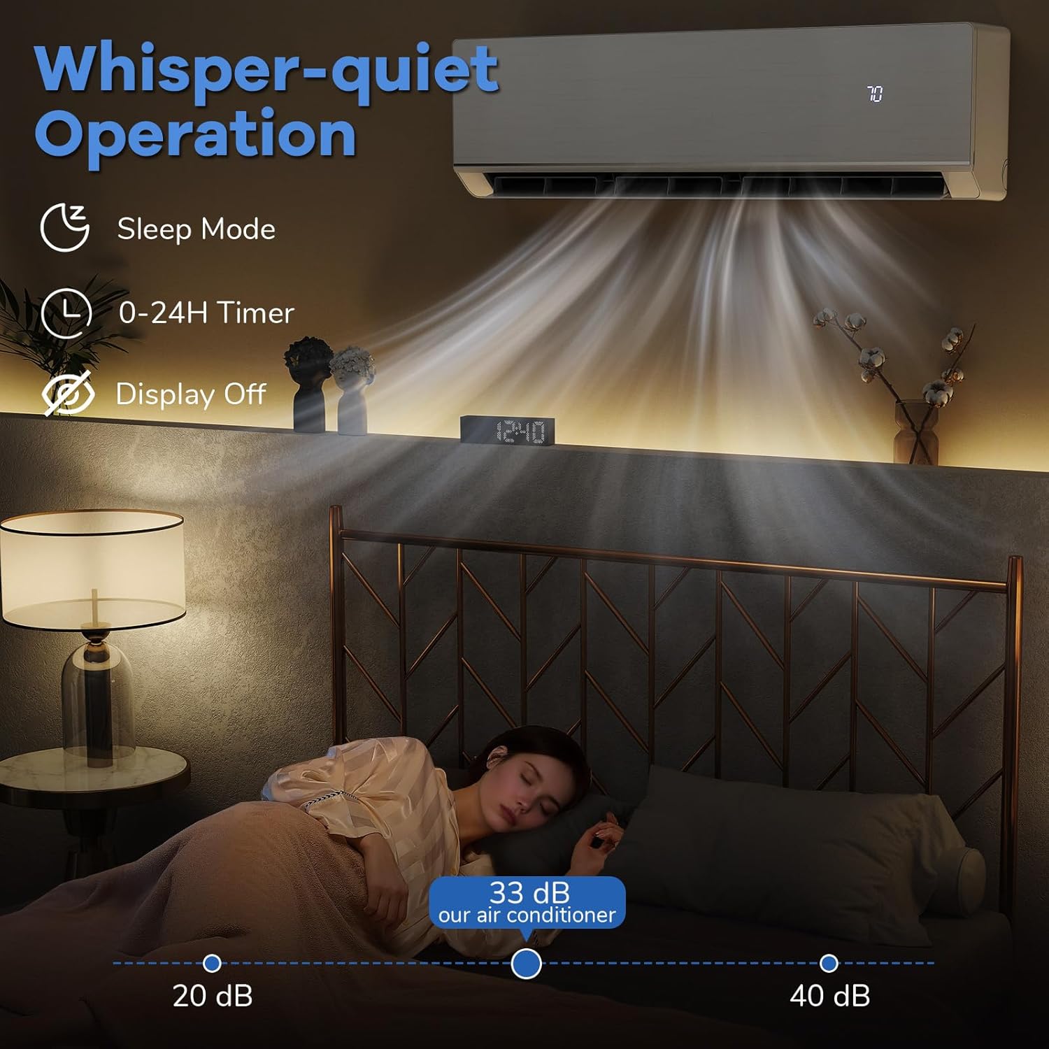 DORTALA 24000 BTU Mini Split Air Conditioner, 25 SEER2 208-230V Wifi Enabled Inverter Ductless Wall AC Unit & Heater with Remote, Installation Kit, Pre-Charged Heat Pump System for Alexa, White