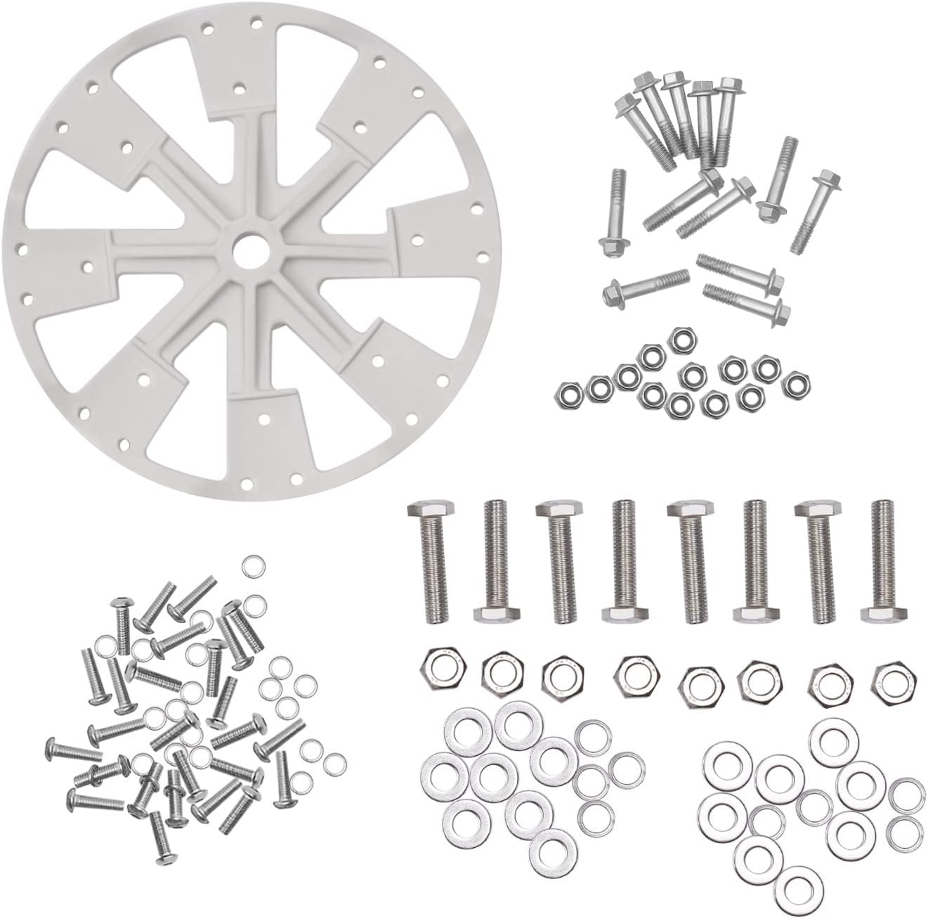 8-Blade 600W Wind Generator Kit, Wind Power Assembly with Charge Controller, Suitable for Marine/RV/Home Wind Turbine Applications