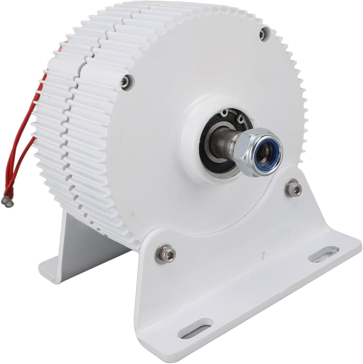 3 Phase Alternator Dual Shaft Permanent Magnet Synchronous Generator with Base for Wind Turbines 24V (300W)
