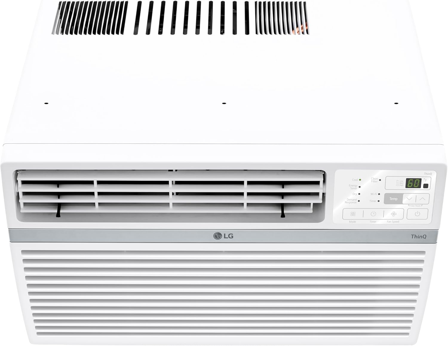 LG LW1024RSMX Window Conditioner, Wi-Fi Enabled w/Remote, 450 Sq.Ft, 4-Way Air Deflection, 3 Cooling and Fan Speeds, 115V, 10,000 BTU, White