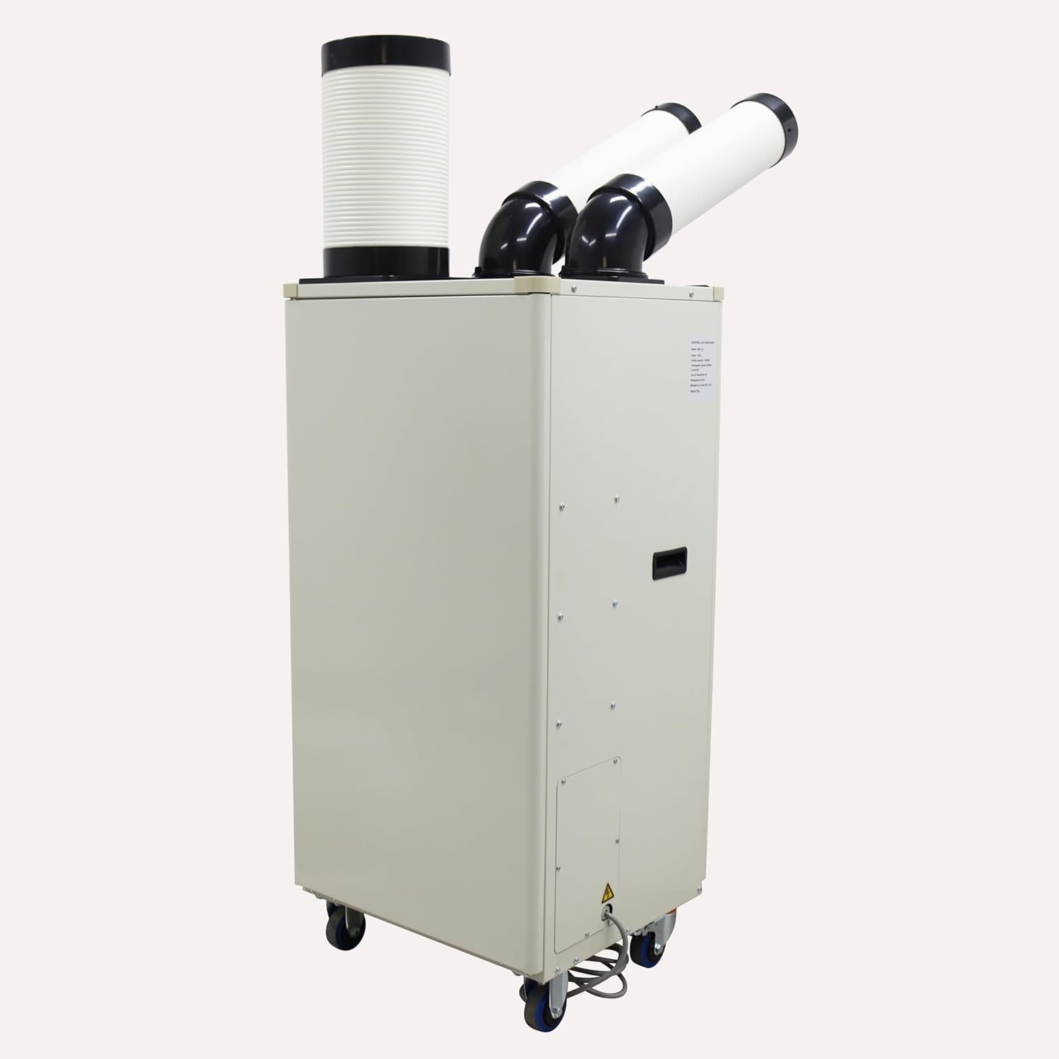 TECHTONGDA Industrial Spot Cooler Air Conditioner Commercial Mobile Outdoor Cooling Machine Aircon Double Outlets 780m³/h 15400BTU/h 220V White