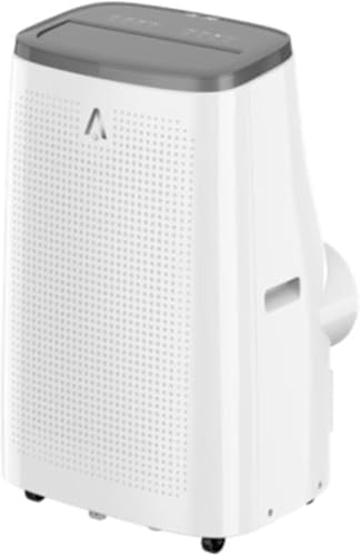 14000 BTU Portable Air Conditioner 3-In-1 Cooling Unit for 500-700 Sq Ft Rooms With Remote Control, LED Display, 24-Hour Timer, Sleep Mode, Dehumidifier, and Fan Function，Dark gray top