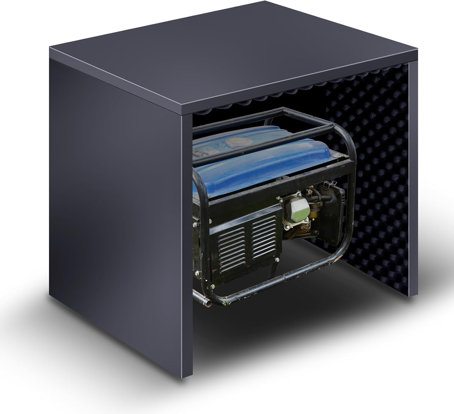 Generator Running Cover with Acoustic Panels for Most 3500w-12000w Generators Noise Reduction Quiet Box Heavy Duty Generator Shelter All Weather Outdoor Enclosure, 36 x 33 x 32 Inch