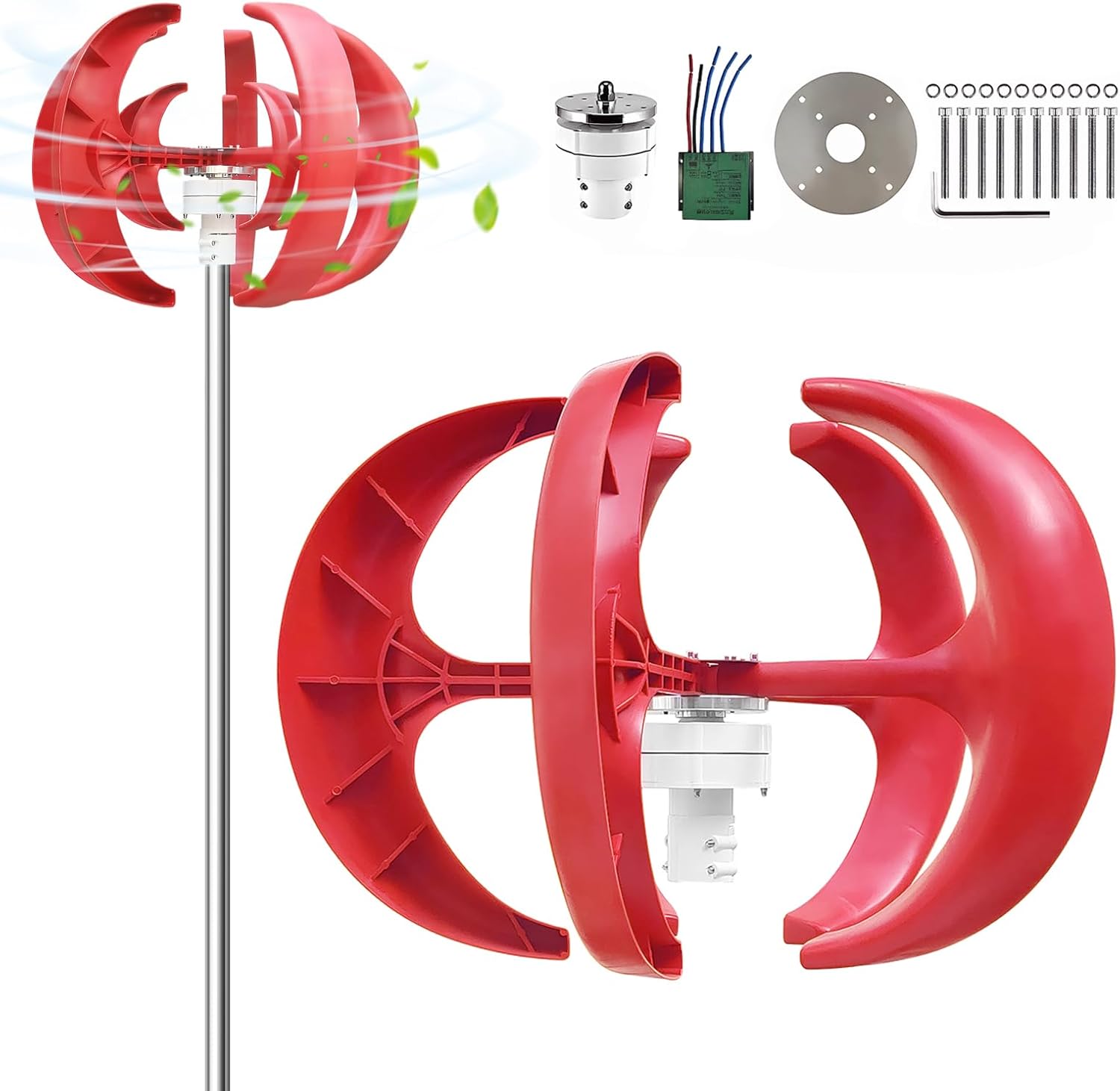 12V Efficient Power Wind Motor with Controller Renewable Energy Generator Rust Proof for Fishing Boat Terrace Cabin Ship