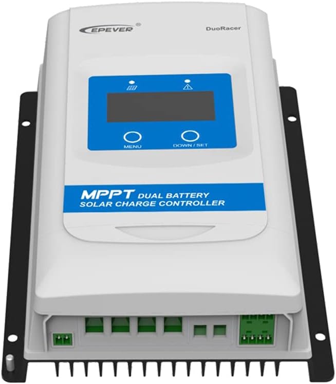 EPEVER 20A MPPT Dual Battery Solar Charge Controller 12V/24V + MT11 Remote Meter