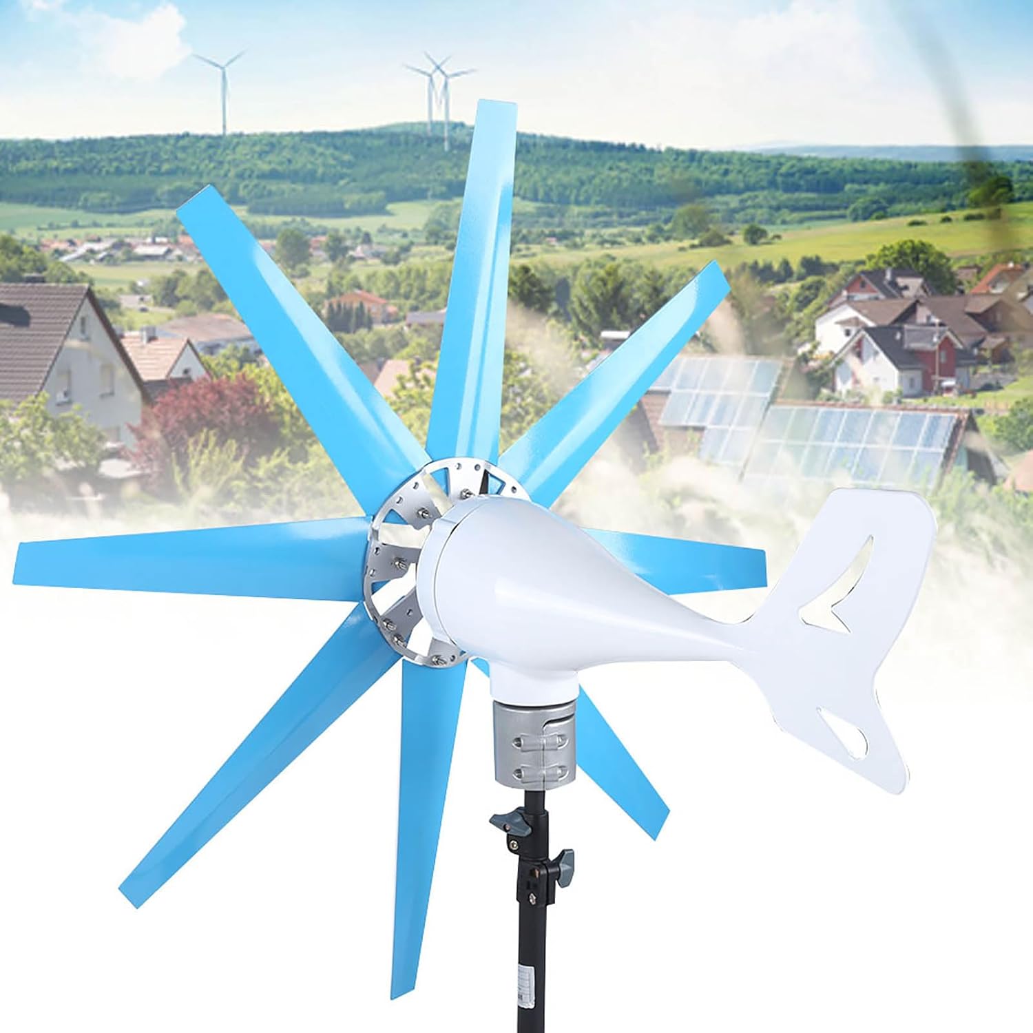 Hyuduo 100W Wind Generator, Horizontal Axis Permanent Magnet Alternator with Low Startup Speed, for Wind Power Generation DC12V/24V (DC24V)