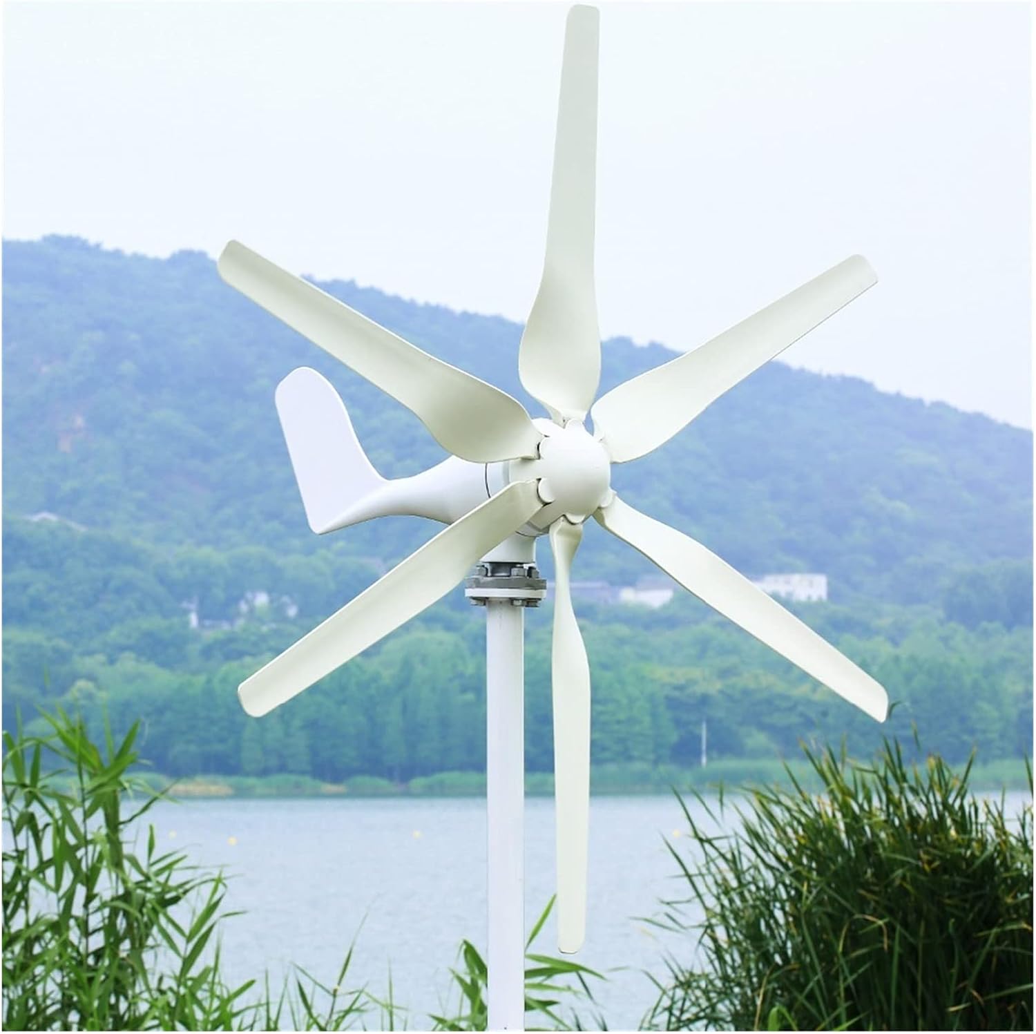Wind Turbine 1000W Horizontal Wind Turbine Power Generator 24V/48V 3/5 Blades Start up Speed 2m/s Fit For Street Lamps (Color : With wind controller, Size : 3 BLADES_48V), 32804516120