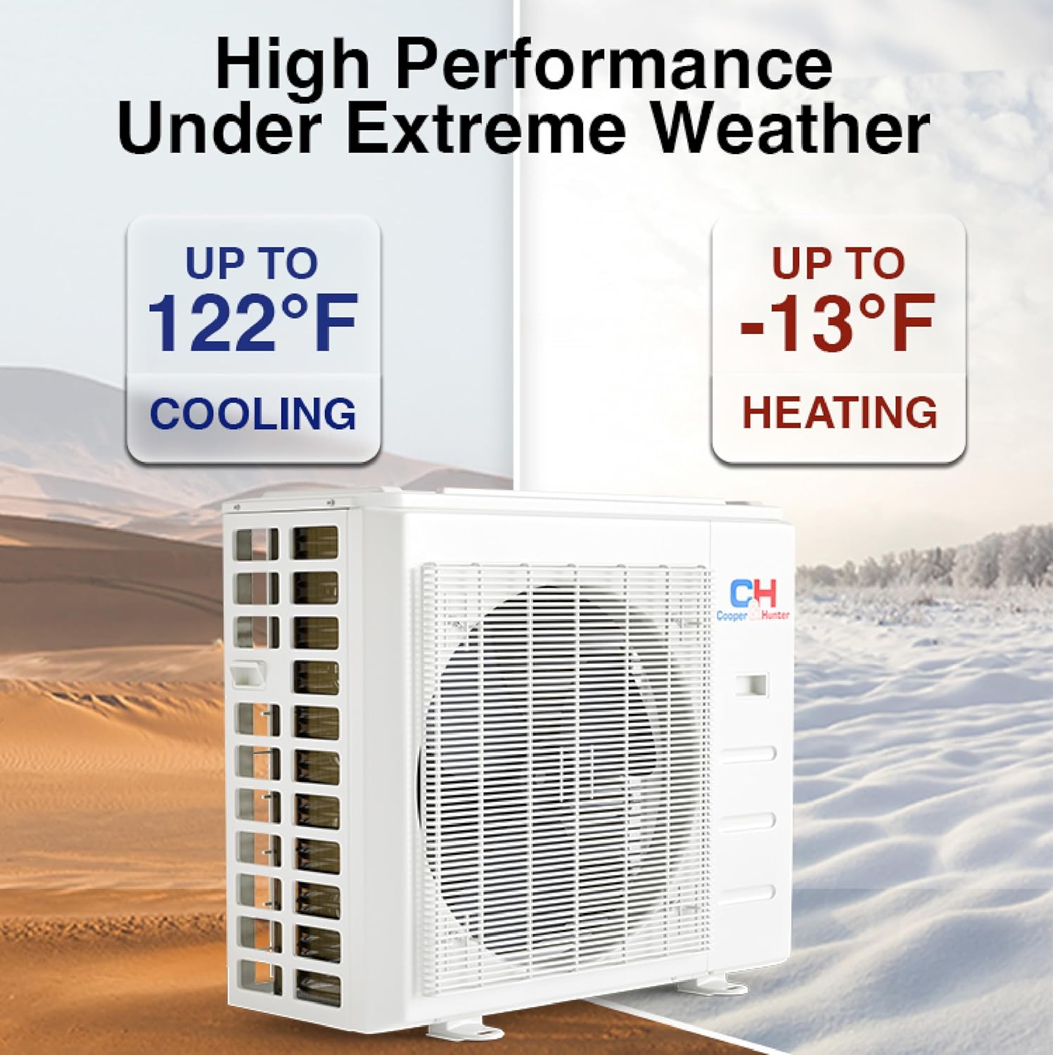 Cooper & Hunter Olivia Series 36,000 BTU 230V Mini Split AC/Heating System, Ductless Wall Mount – 18 SEER2 Inverter – 16FT Installation Kit – Pre-Charged R-410A System