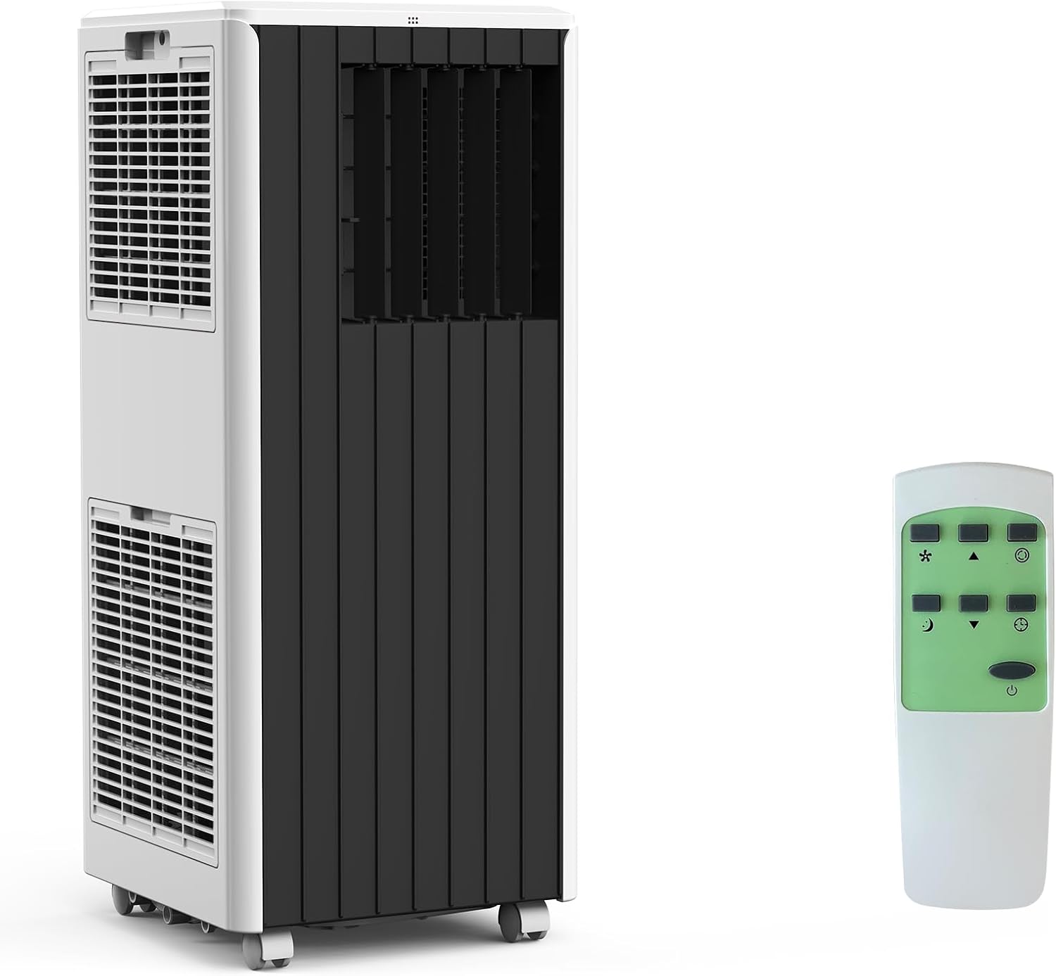 8,000 BTUs Portable Air Conditioner - 3-in-1 AC Unit Cools 350 Sq.Ft, 50dB Ultra Quiet, with Dehumidifier, Fan, Cool, 24-Hour Timer Mode, Window Kit & Remote, Black