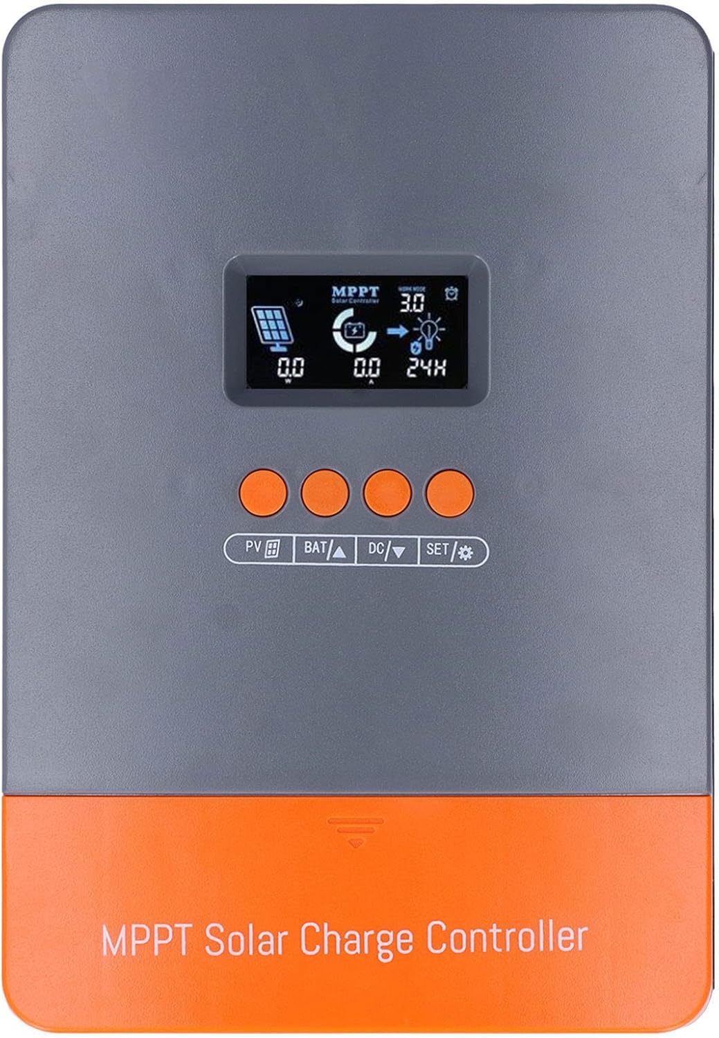 MPPT Solar Controller, POW M60 PRO LCD Display Solar Controller Photovoltaic Solar Panel Controller 3 Stage Charging Mode Solar Controller for Solar Power System