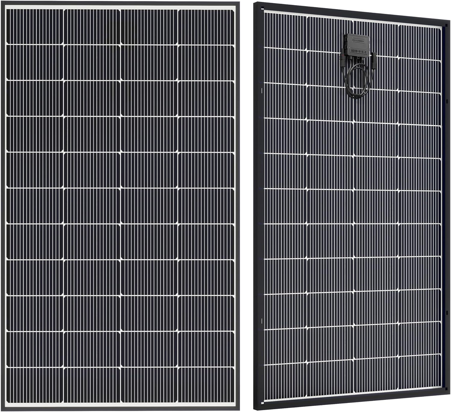 Bifacial 200 Watt Solar Panel, N-Type 16BB 200W Solar Panels Monocrystalline 25% High Efficiency Solar Module for Boat, Home, RV Battery and Off-Grid Applications