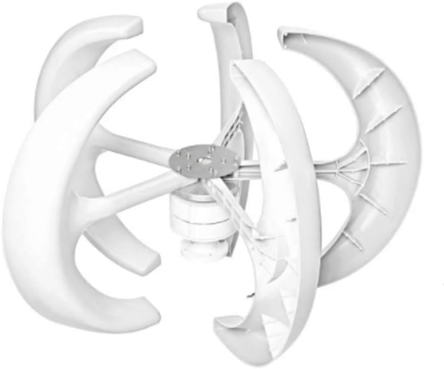 9000W 12V 24V 5 Blades Lantern Wind Turbines Generator Vertical Axis Motor Kit for Home Hybrids Streetlight Use Electromagnetic,12v