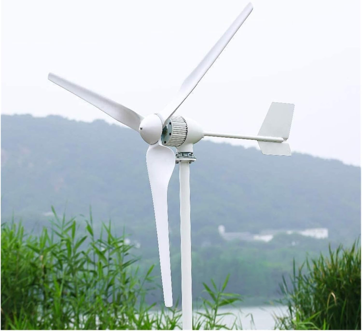 Wind Turbine Generators Kit 20KW 12V 24V 48V Horizontal Wind Turbine Generator 20000W Windmill with MPPT Charge Controller for Home Mountain Industrial Energy(48V_20KW)
