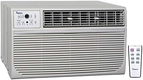 Impecca 230V Electronic Controlled Through The Wall Air Conditioner with Remote, 14,000 BTU/h, 6-15P/220