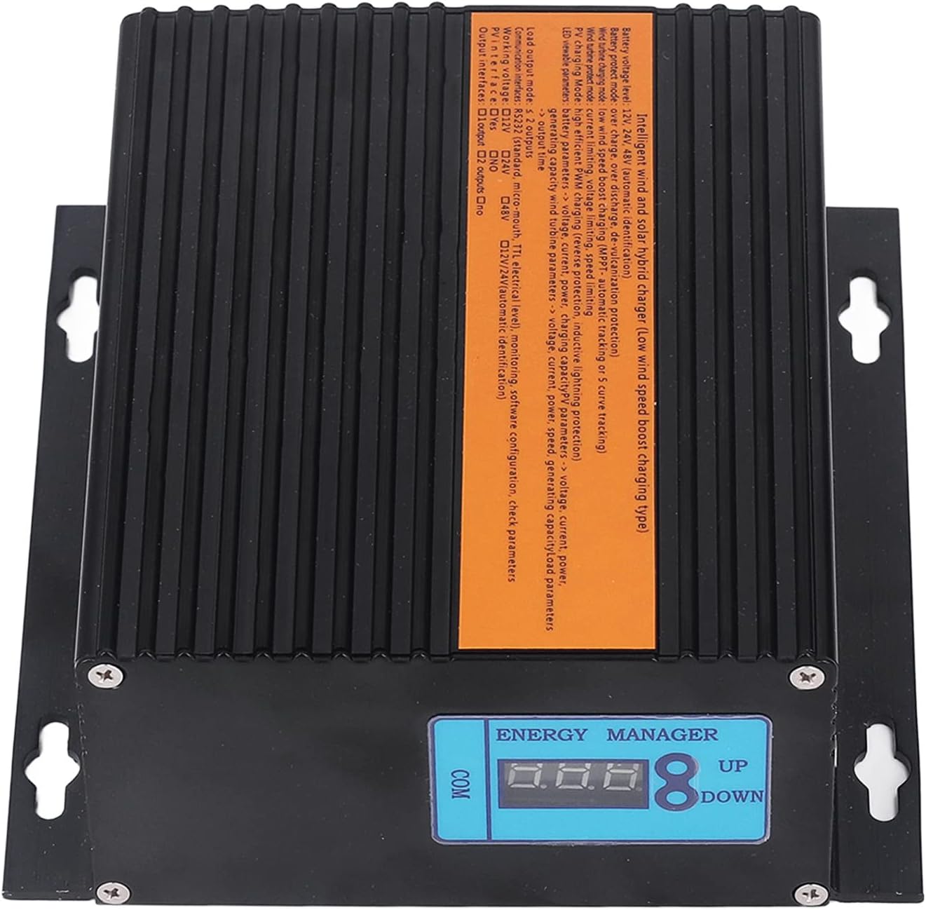 Wind Solar Hybrid Charge Controller 12V 100W PV Power, MPPT Regulator - Waterproof Design, Multiple Output Modes, Ideal for Solar Panels and Wind Turbines (300w)