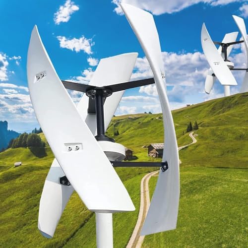 20000W No Noise Vertical Wind Turbine, 3-Blade Magnetic Levitation, Waterproof Controller, 12V/24V/48V/220V, Perfect for Home, Camping & Renewable Energy Solutions
