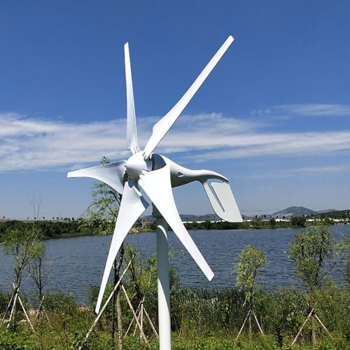 300W/400W/500W Permanent Magnet Wind Turbine for Home Use - Solar Hybrid Power Generator, Automatic Rooftop & Farm Solution (400W) - Eco-Friendly Energy Solution