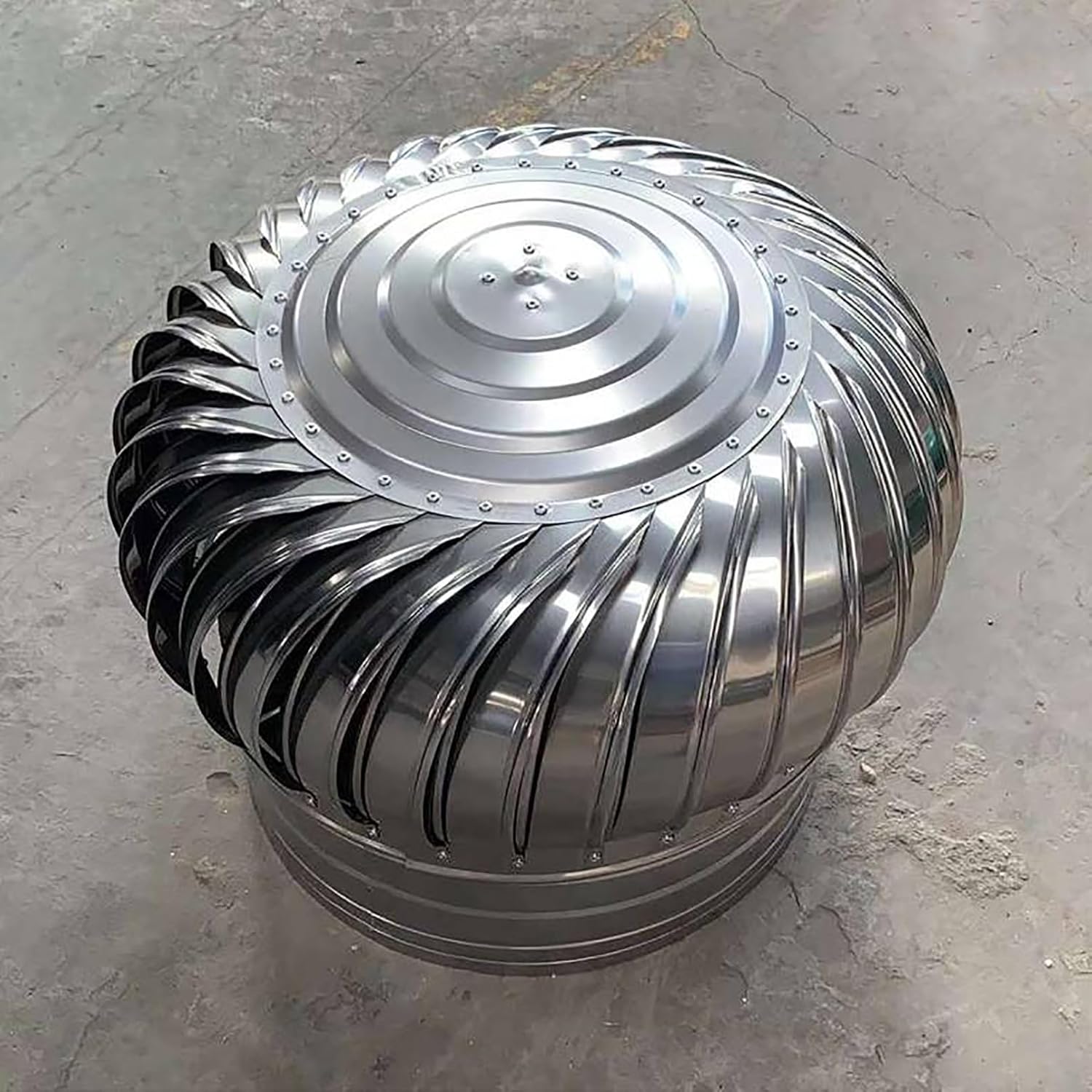 Non Power Roof ntilator, 304 Stainless Steel Chimney Exhaust nt Rotating Cor, Roof Wind Turbines Cap nt, Roof ntilating Fan, Unpowered Rotation, for Houses Factory Attic Farm