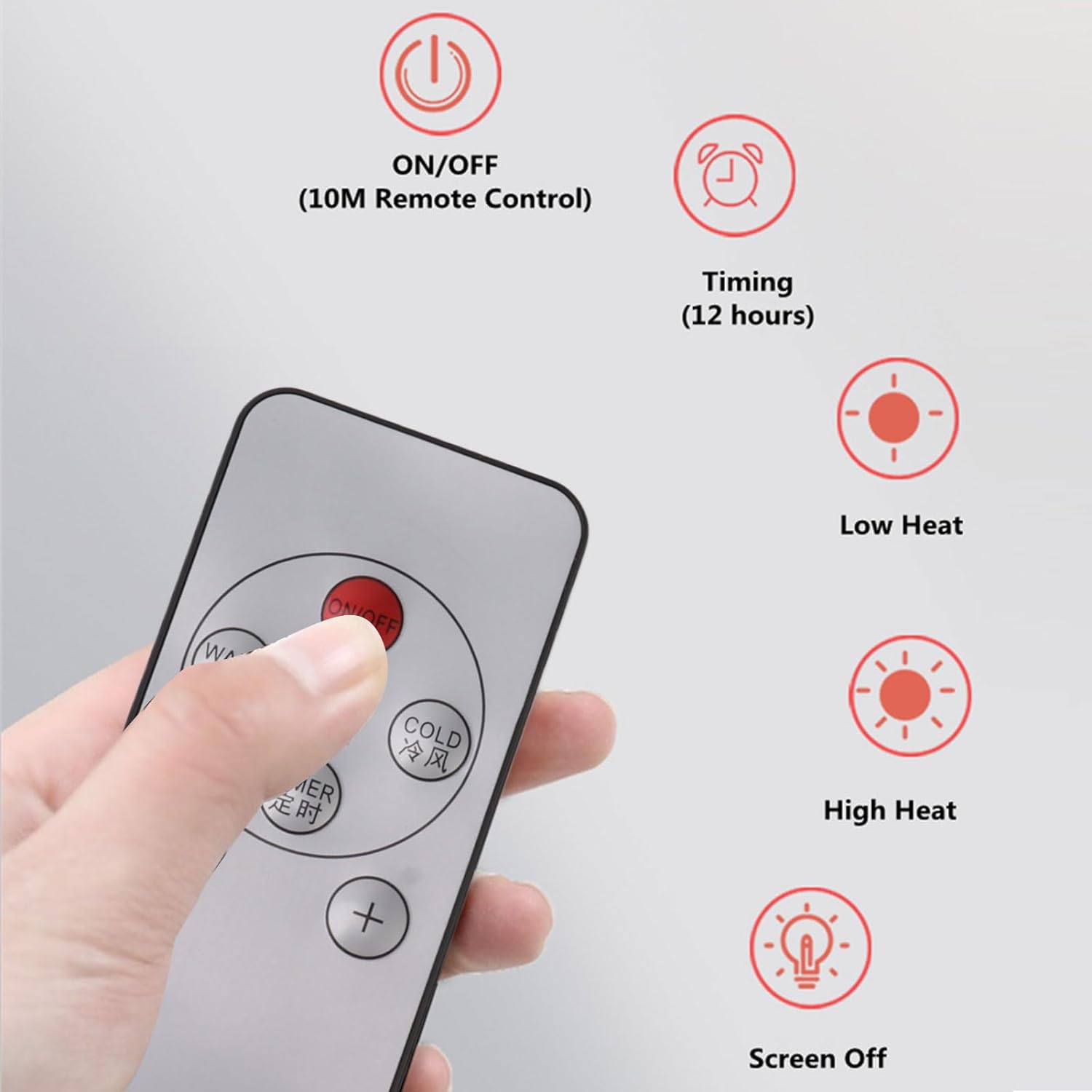 Sonew Wall Mounted Heating Machine, Smart Wall Heater, Dual Use Highly Efficient Wide Angles Mobile Small Air Heater for Home Bedroom Office Indoor Use