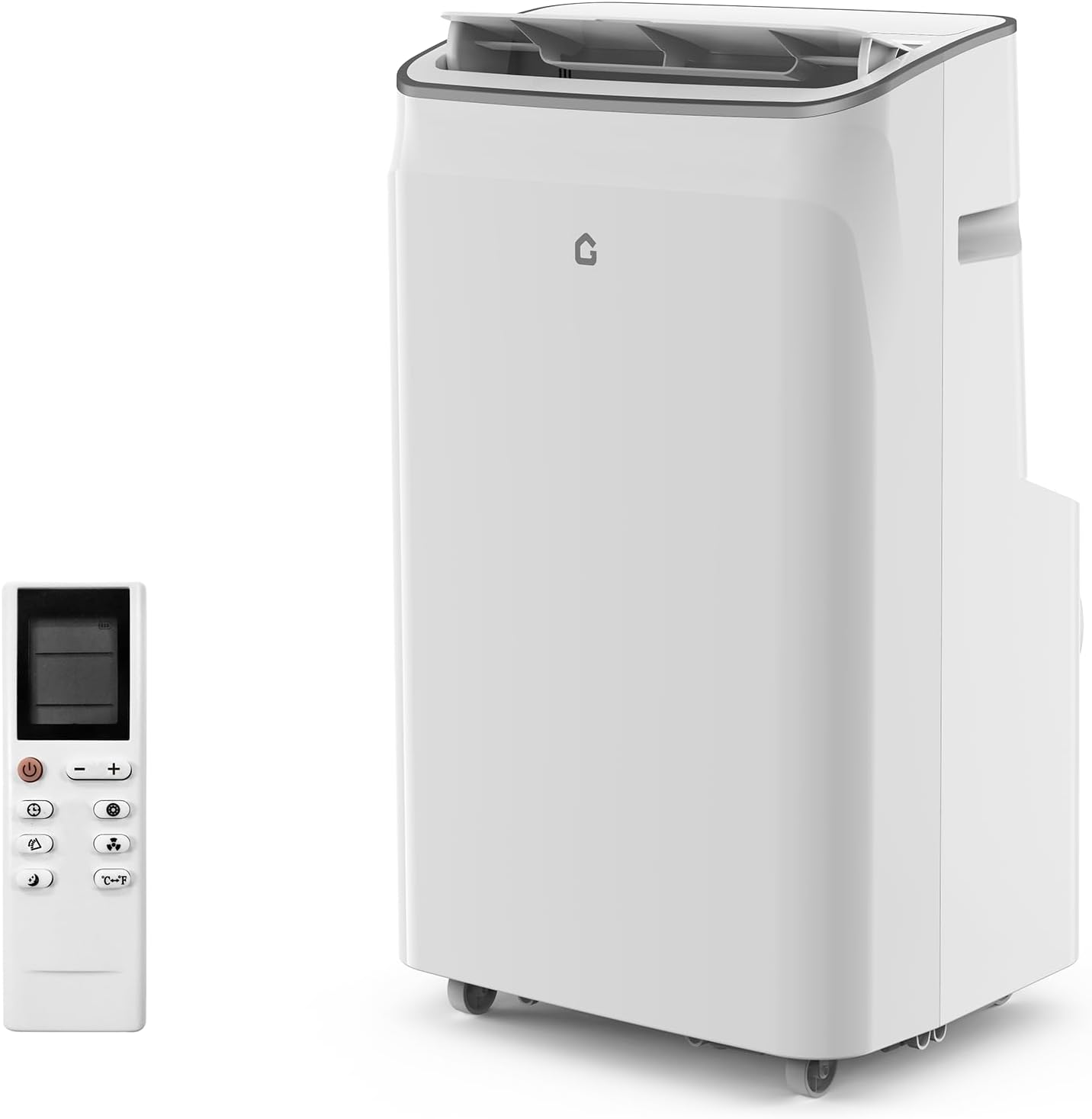 12,000 BTU Portable Air Conditioner, 3 in-1 Standing AC Unit with Dehumidifier and Fan, Remote and LED Touch Panel, Sleep Mode, Window Kit, Cools up to 550 Sq.Ft., Quiet Operation, White Top