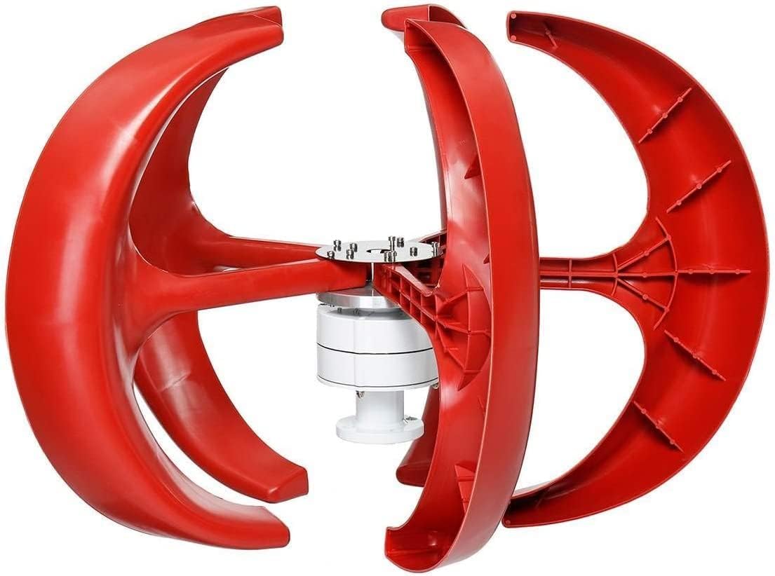 LiuSj JUnSt Vertical Permanent Magnet Generator,5000W 12V24V 48V Vertical Axis Windmill Low Noise Vertical Wind Generator with Controlle for Home Camping