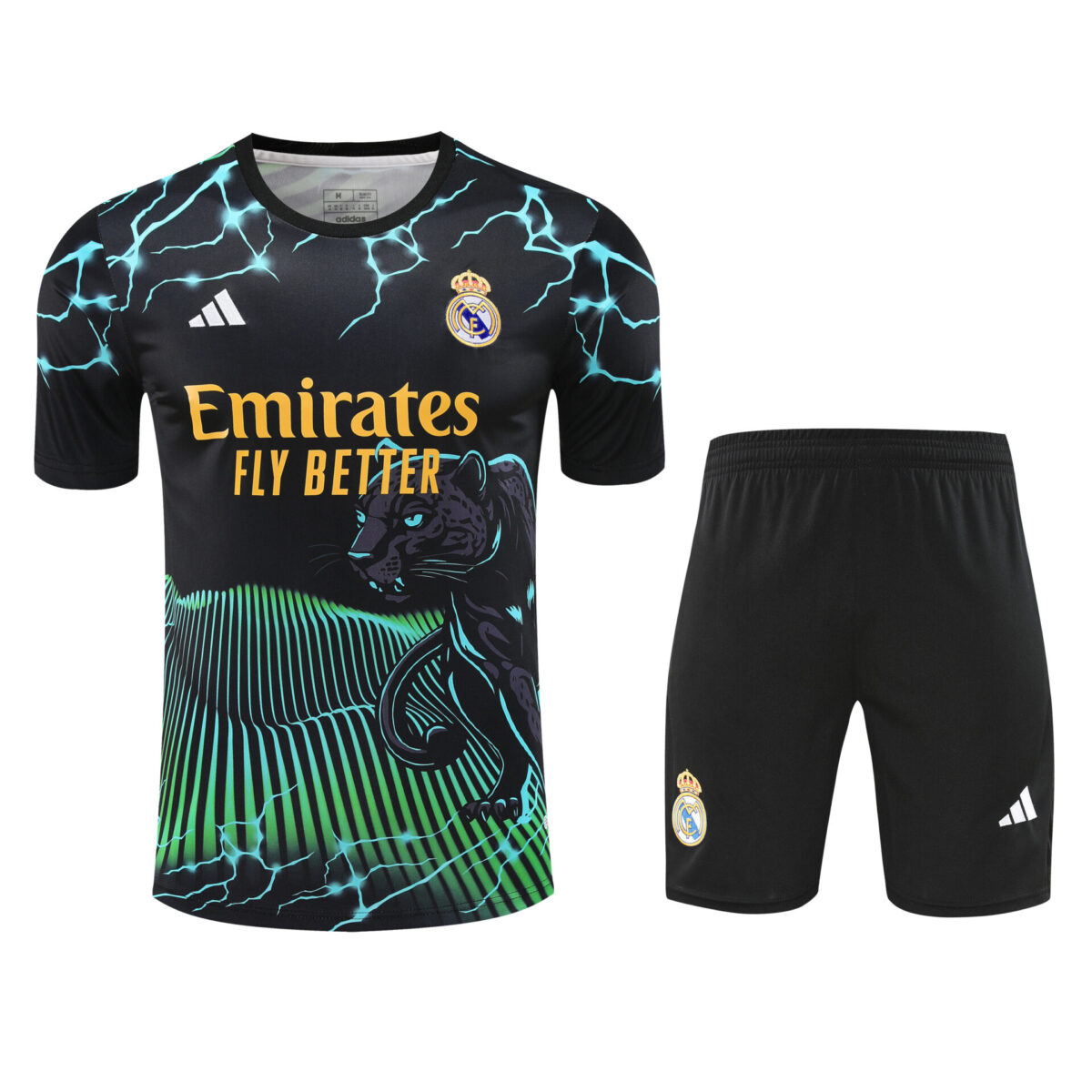 Conjunto de calentamiento Real Madrid concepto pantera verde - NewNow