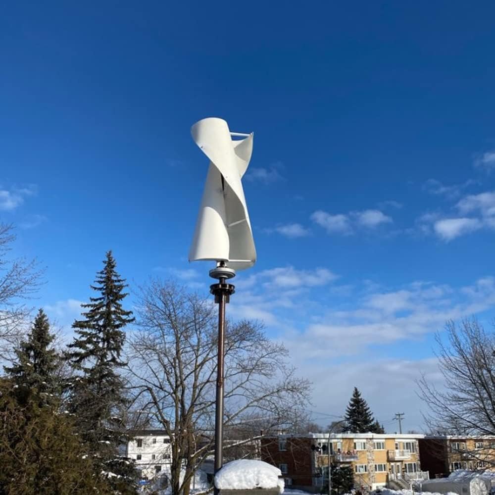 Wind Turbine, 8kw 10kw 24v 48v 8000w 10000w Wind Permanent Magnet Generator Vertical Axis Windmill with MPPT Controller(Option 2,Green_12V_10KW)