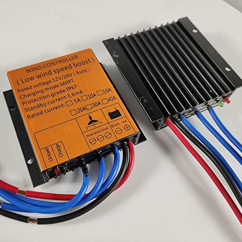 800W Wind Turbine Generator Kit - High Efficiency 6-Blade Wind Power System for 12V/24V/48V, Ideal for Home Energy Solutions & Free Power with Controller