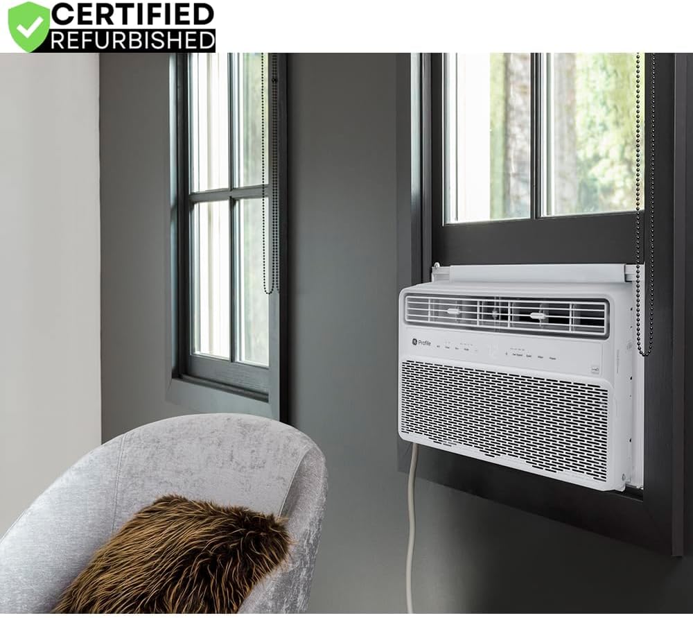 GE PWDV08WWF PROFILE 8,000BTU Inverter Window Air Conditioner (Renewed)