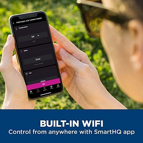 GE 10,500 BTU Smart Portable Air Conditioner for Medium Rooms up to 450 sq ft