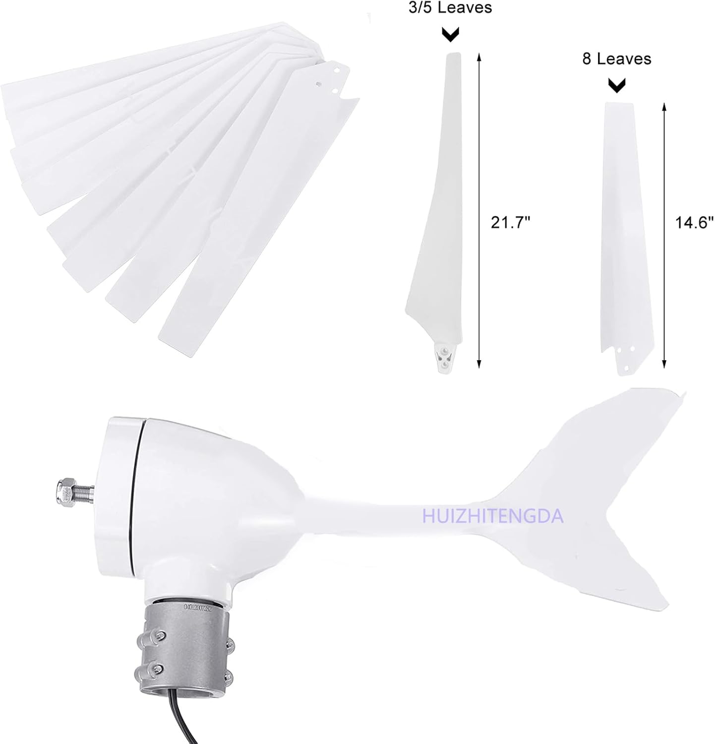 10000W Free Energy Windmill Horizontal Wind Turbine Generator,Low Start-Up Residential Vertical Wind Turbine Speed 24V 48V Low RPM,24v