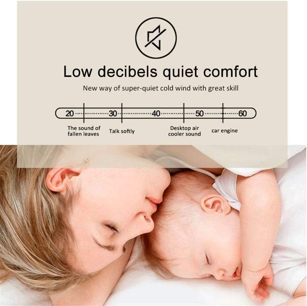 Mini Air Conditioner Fan, Portable Air Conditioner, Portable Desktop Cooling Fan, Personal Table Air Conditioner Fan for Small Room Office Camping (Color : White)