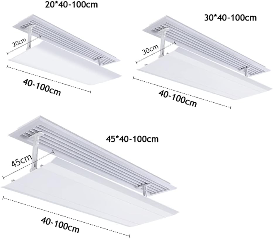 Universal Central Ceiling Air Conditioner Wind Guide and Anti-Straight Blowing Cover A/c Hood Wind Deflector Wall-Mounted Air Conditioner Deflectors Help with Cooling/Heating Cycles