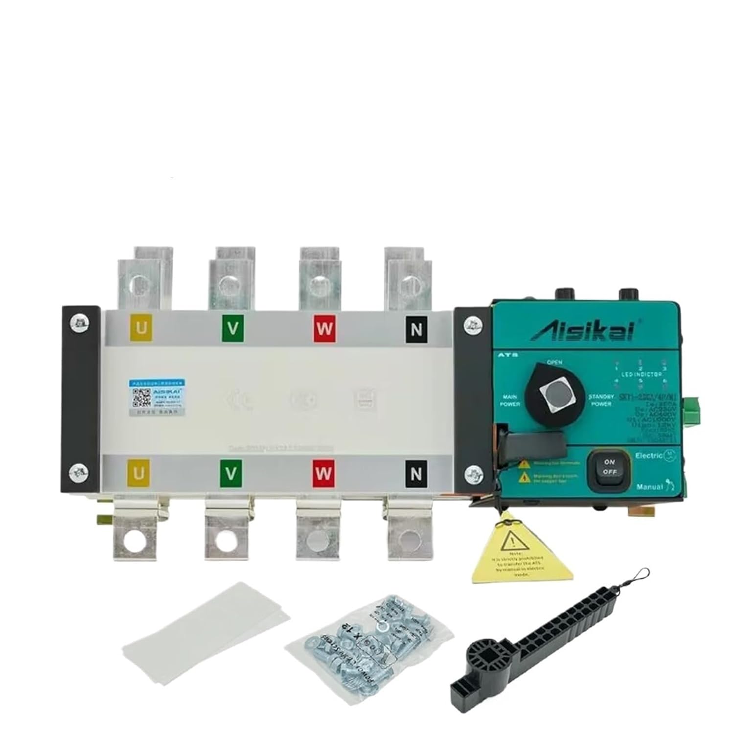 630A 400A 4P ATS Genset Dual Power Automatic Transfer Switch for Generator Parts Control Module(630A 4P)