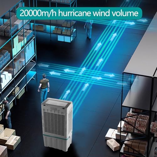 Portable Air Conditioner Fan for Small Rooms with Split Water Tank Portable Air Conditioners for Bedrooms 3 Speeds for Bedroom Kitchen Office(Orange)